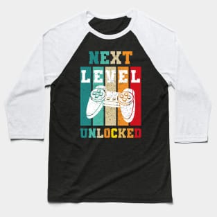 next level unlocked for Gamer Pc Consoles Baseball T-Shirt